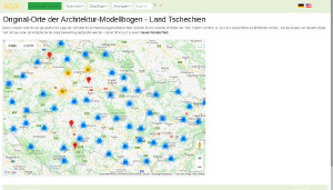 Karte der Vorbilder der Architekturbogen